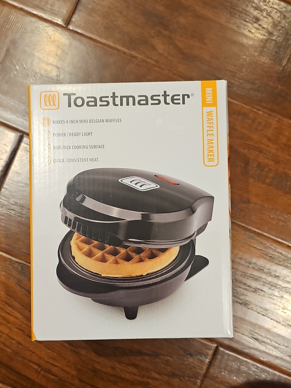 Black Mini Waffle Maker -